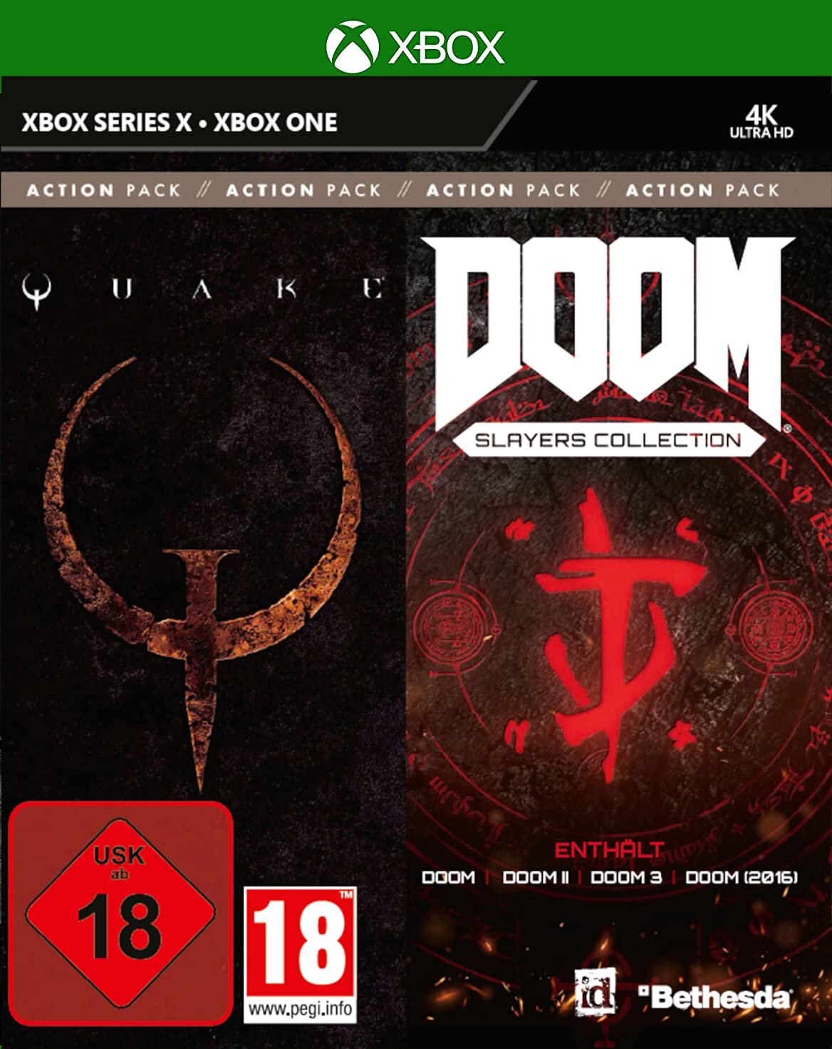 Quake + DOOM Slayers Collection (Doom + Doom 2 + Doom 3 + Doom 2016) (Xbox One/Series X) английский язык