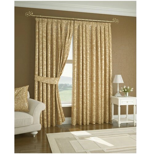 Портьерная штора ARCO DORO жаккард, бежевый, 150х260