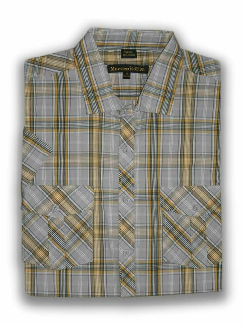Рубашка Maestro, размер 44/S/178-186/39 ворот, серый