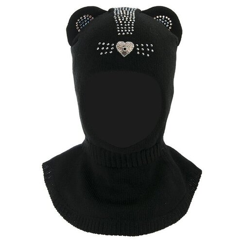 фото Шапка mialt, размер 50-52, черный