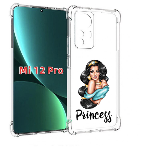 Чехол MyPads Принцесса-Жасмин женский для Xiaomi 12S Pro задняя-панель-накладка-бампер чехол mypads снежная принцесса женский для xiaomi 12s ultra задняя панель накладка бампер