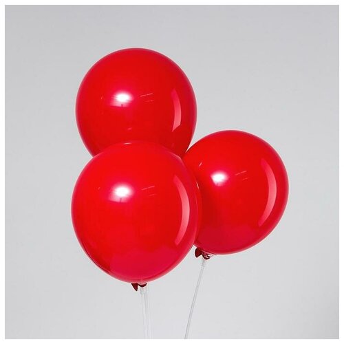 фото Шар латексный 12", пастель, набор 50 шт., цвет красный leti