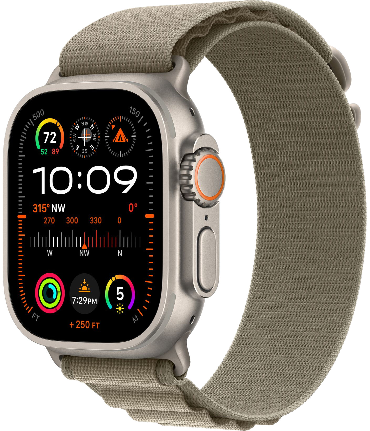 Умные часы Apple Watch Ultra 2 49 мм Titanium Case GPS + Cellular, Olive Alpine Loop S (NEW)