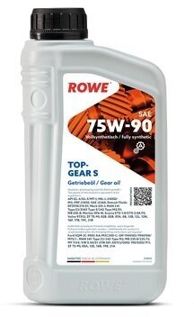 Масло трансмиссионное ROWE Hightec TOPGEAR SAE 75W-90 S, 75W-90, 1 л