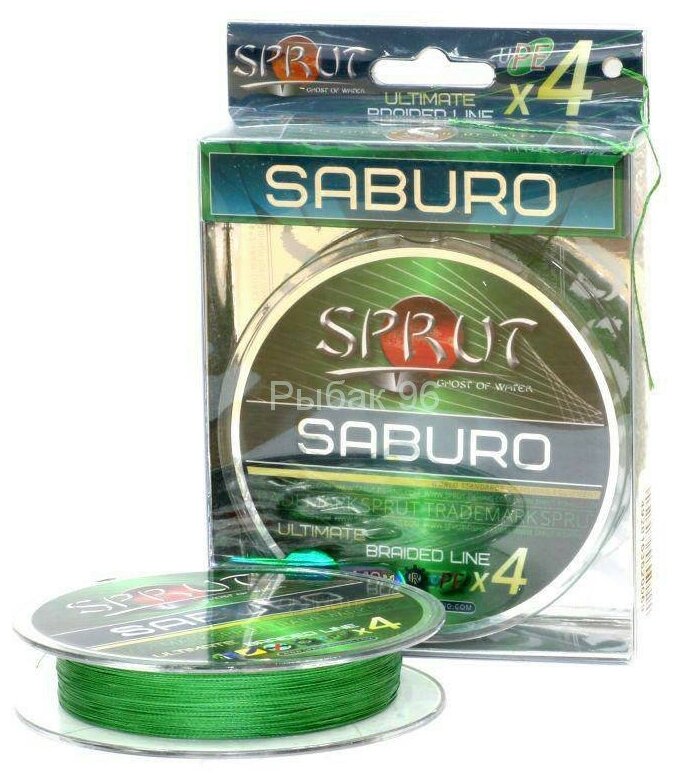 Леска плетеная SPRUT Saburo Soft Ultimate X 4 Dark Green 0.16 95м