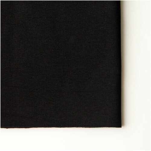 Рибана Черный 0,5 м набор для пошива одежды мышки со стрелками 2 отреза 50 180см рибана окантовочная 3 100см нитки в тон 1 катушка