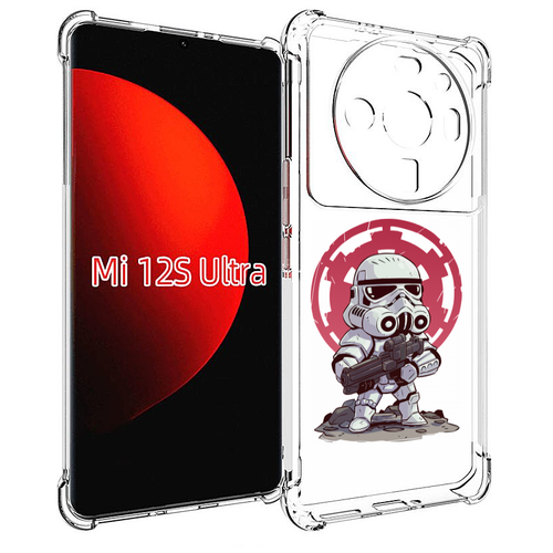 Чехол MyPads солдат-из-старварс для Xiaomi 12S Ultra задняя-панель-накладка-бампер чехол mypads солдат из старварс для xiaomi redmi a1 plus задняя панель накладка бампер