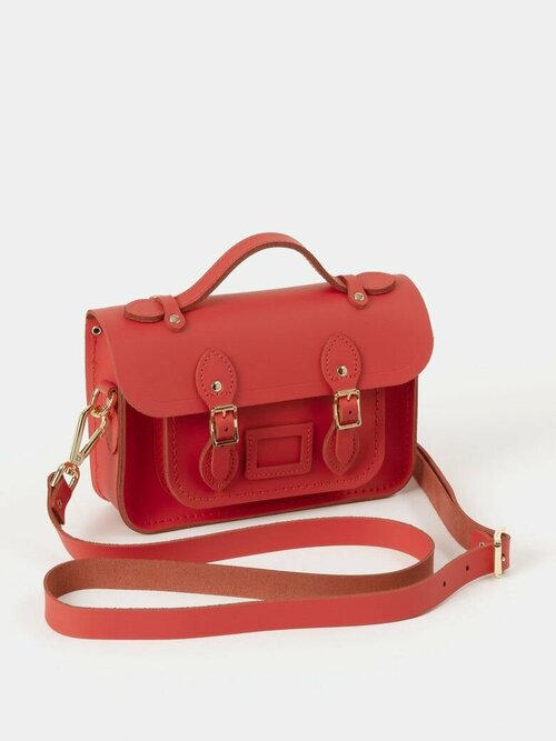 Сумка мессенджер  satchel CSATCHthe-mini-satchel-rouge-matte, фактура гладкая, красный