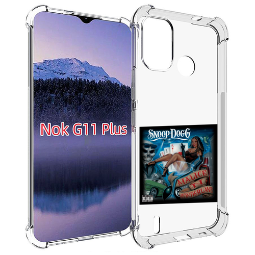 Чехол MyPads Snoop Dogg MALICE N WONDERLAND для Nokia G11 Plus задняя-панель-накладка-бампер чехол mypads snoop dogg malice n wonderland для nokia g400 5g задняя панель накладка бампер