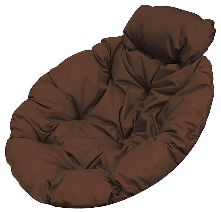 Подушка на кресло Папасан мини коричневая - фотография № 2
