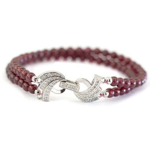 фото Браслет из граната, артикул bgr511-2 планета драгоценностей