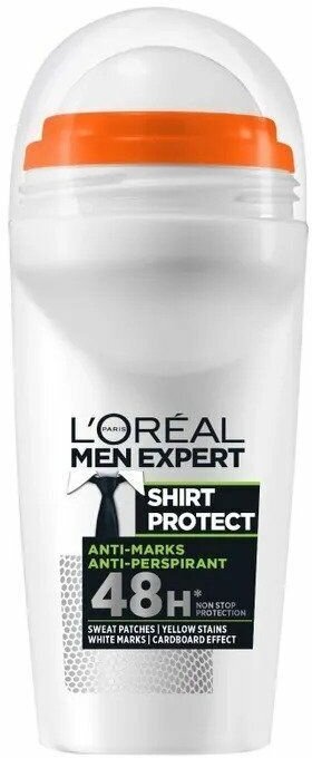 L'Oreal Paris Men Expert shirt protect шариковый антиперспирант защита рубашки 50 мл, (из Финляндии)