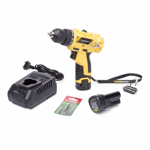 Дрель аккумуляторная бщ HANSKONNER HCD1230R 12В 2 акк 20 Ач 30Нм кейс 1961100₽