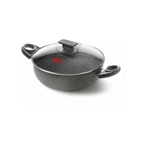 Сотейник с крышкой ACCADEMIA MUGNANO Cuore di Pietra Skillet CPTGMACV228I,28 см