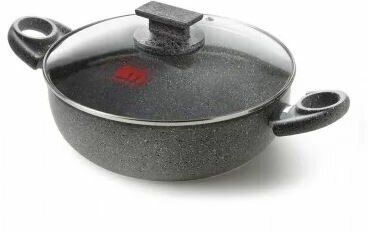 Сотейник с крышкой ACCADEMIA MUGNANO Cuore di Pietra Skillet CPTGMACV228I,28 см