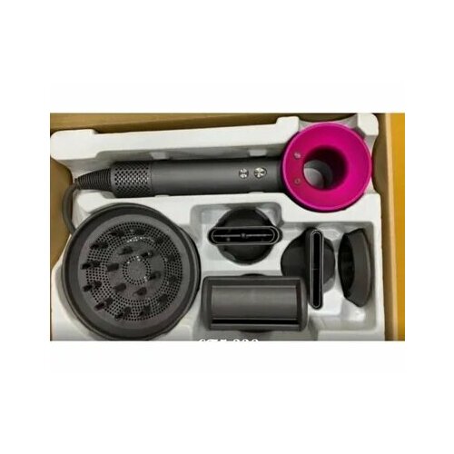 Hаifisch премиальный фен для волос с 5 насадками Профессиональный фен для волос 3 скорости 3 температурных режима 5 магнитных насадок розовый 349900₽