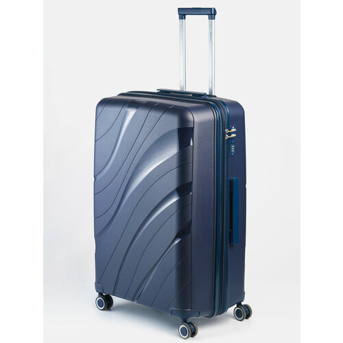 Чемодан , 115 л, размер L, фиолетовый, синий чемодан 115 л размер l фиолетовый