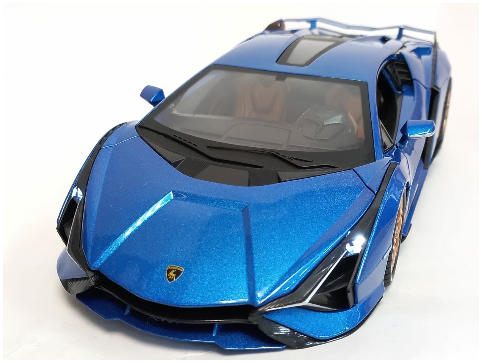 Машинка Lamborghini 1:18, металлическая, 28 см, свет, звук