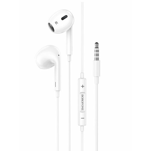 Наушники Borofone BM30 Max White 6974443380392 наушники borofone bm30 original series wire control earphones black