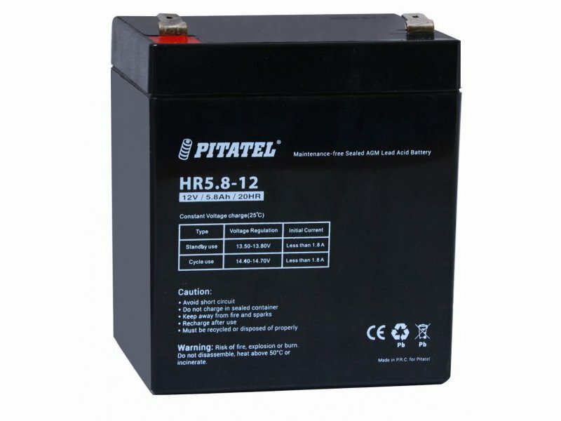 Аккумулятор Pitatel HR5.8-12, HR 1221W (12V, 5800mAh)