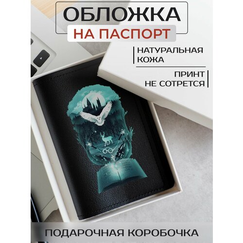 Обложка для паспорта RUSSIAN HandMade, черный