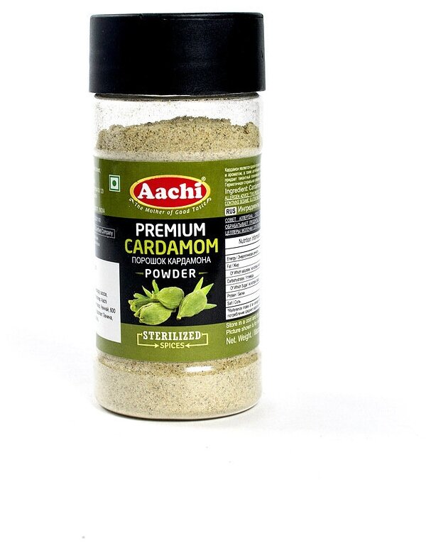 Aachi Кардамон молотый премиум качества (Premium Cardamon Powder) 40 г