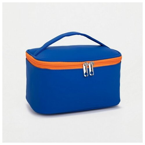 фото Косметичка-сундучок круиз, 22*12*14 см, отд на молнии, синий 5448312 сима-ленд