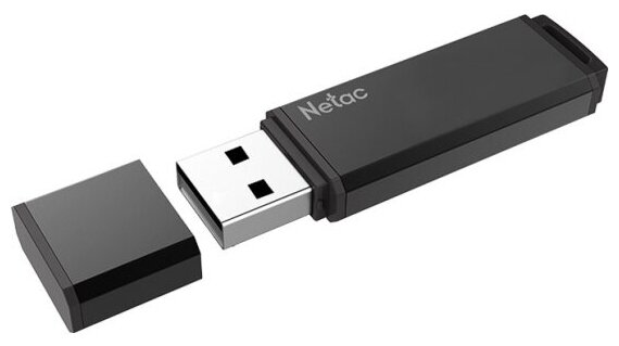 USB флешка Netac U351 16Gb metal black USB 3.0 (NT03U351N-016G-30BK)