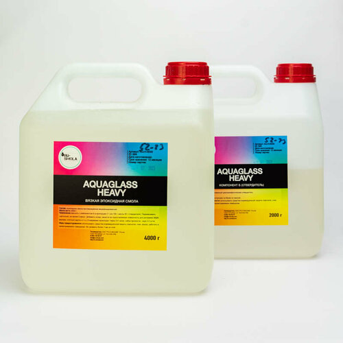 Особо вязкая смола для рисования Aquaglass Heavy 6000 грамм