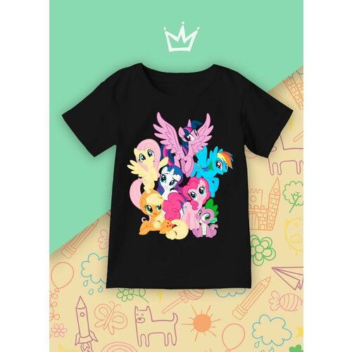 фото Футболка каждому своё, размер 128, черный