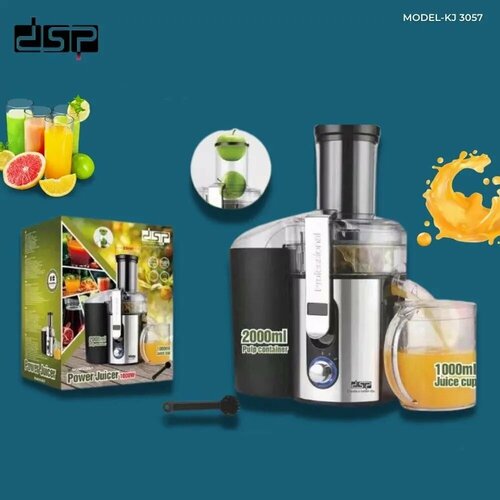 Профессиональная Шнековая соковыжималка с технологией отжима KJ 3057Низкий уровень шумаБольшой контейнер для сока 899900₽