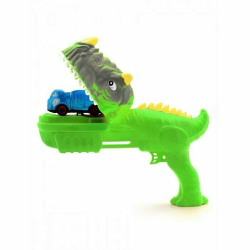 Скоростные динозавры с 1 фрикционной машинкой и пусковым устройством, игровой набор, зеленый K02SPD003-2