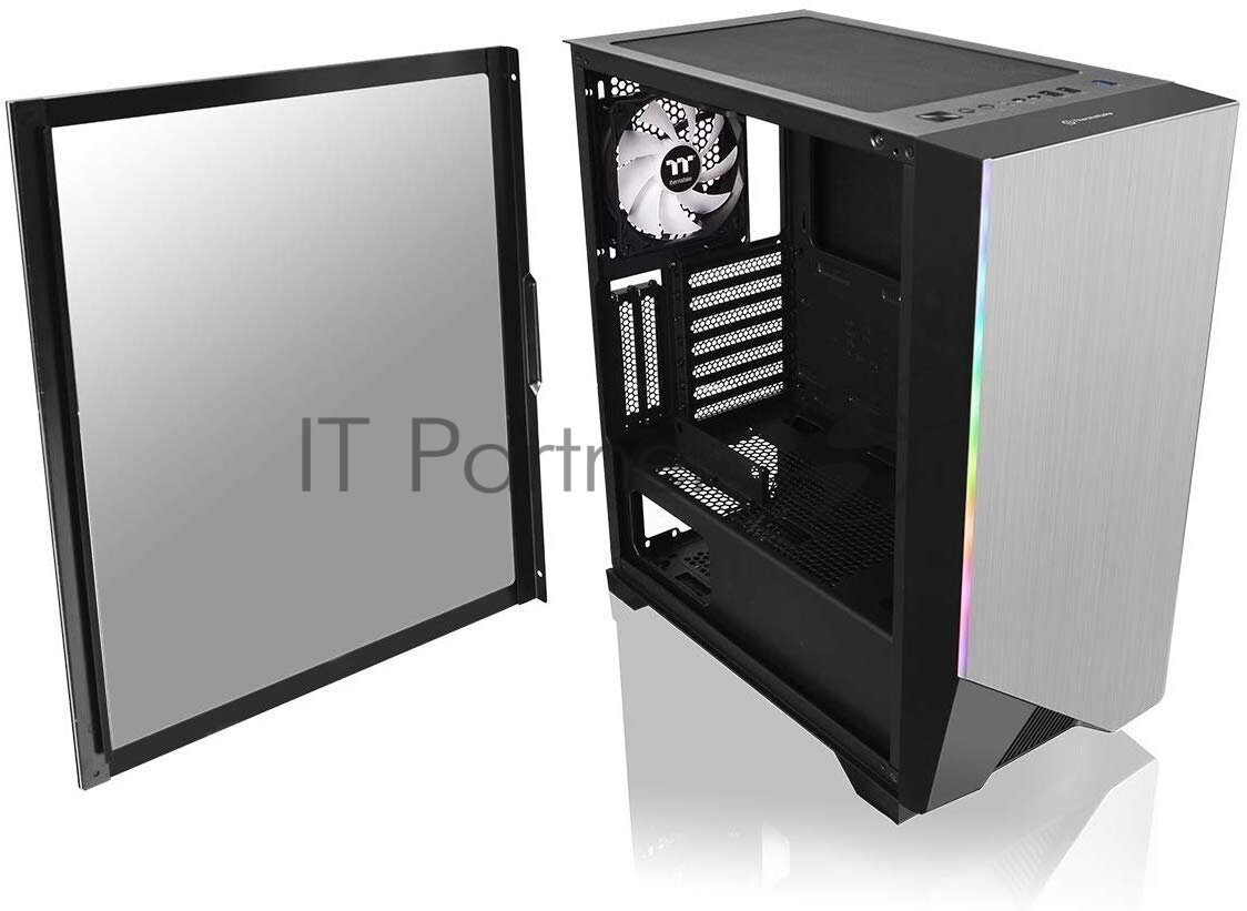 Корпус ATX THERMALTAKE H550 TG RGB, Midi-Tower, без БП, черный - фото №16