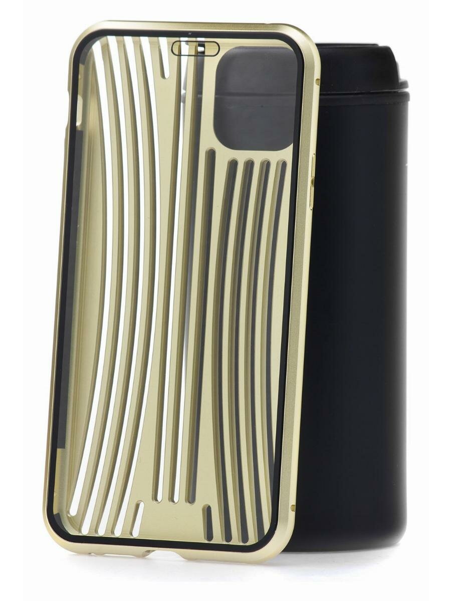 Чехол для iPhone 11 Pro Max Kruche Metal Suitcase Gold