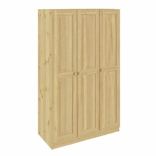 Шкаф трехдверный сосна, бесцветный акриловый лак