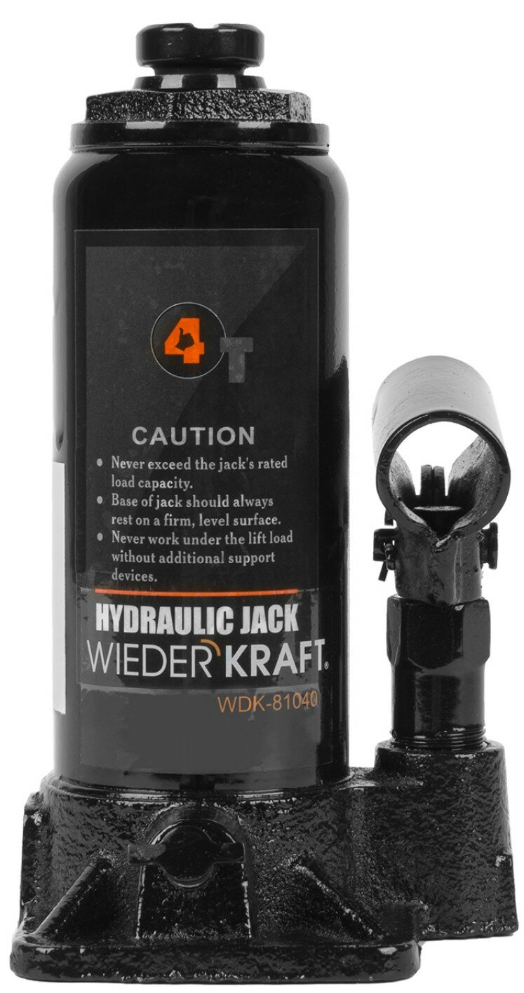 Домкрат бутылочный гидравлический WIEDERKRAFT WDK-81040 (4 т)