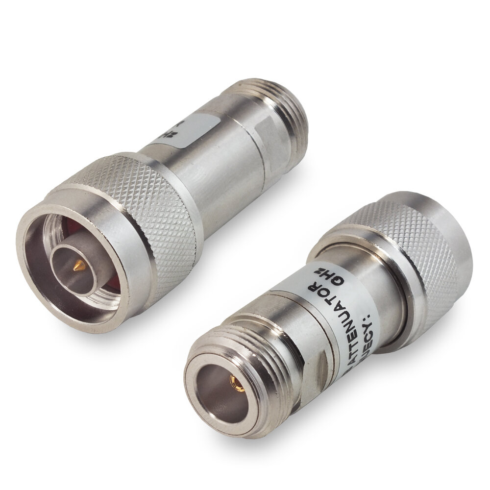 Аттенюатор KROKS 50 Ом, 20 дБ, 2 Вт (0-3 ГГц) N-connector