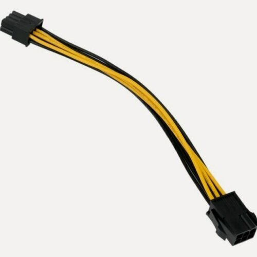 Изображение товара Кабель питания Cablexpert PCIe , PCIe 6pin(M)/PCIe 8pin(F), 20см