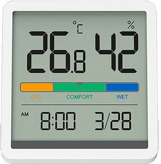 Метеостанция Xiaomi BEHEART Temperature and Humidity Clock Display W200 белая