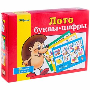 Лото Step Puzzle "Буквы-цифры" (80301)