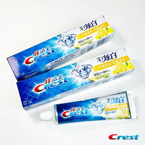 Crest 3D Освежающий чай с лимоном зубная паста 120гр