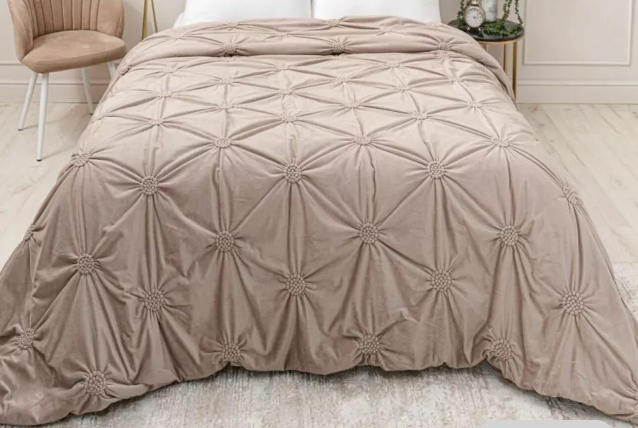 Покрывало Romance 220x240см кровать  Покрывало из искусственного велюра на кровать 220х240см
