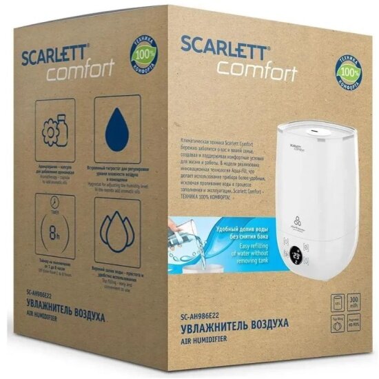 Увлажнители Воздуха Увлажнитель воздуха Scarlett SC-AH986E22