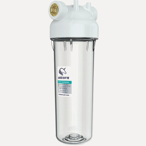 Изображение товара Фильтр для воды магистральный KSBP с подключением 3/4, прозрачный корпус