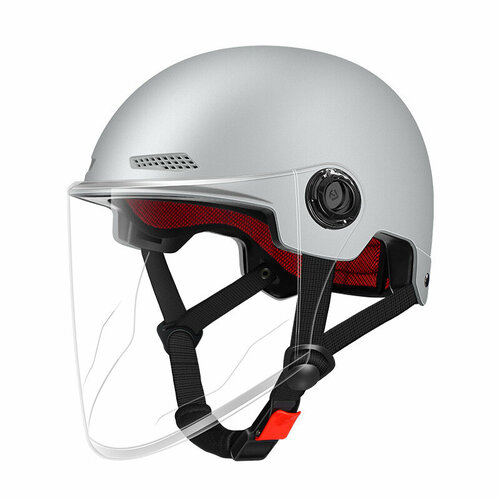 Шлем 3C, для электровелосипеда, цементно-серый, прозрачный, длинный