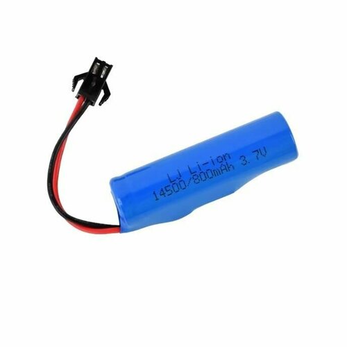 Аккумулятор 3.7V 14500 Li-Ion 800mAh разъем SM-2P, для дрифт машинки 1:24, SC24A22
