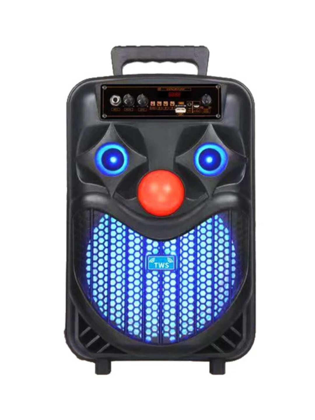 Беспроводная Bluetooth мощная колонка-чемоданчик NDR p65 Dance BOX с микрофоном для караоке — фото 1