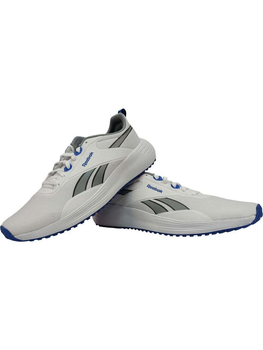 Кроссовки Reebok Lite Plus 4, полнота F, размер 8 US, белый/серый/голубой — фото 1