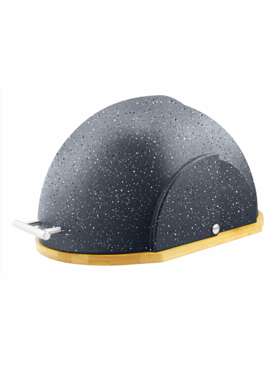 Haus Roland пластиковый хлебница с бамбуковой подставкой, 2 цвета - Черный