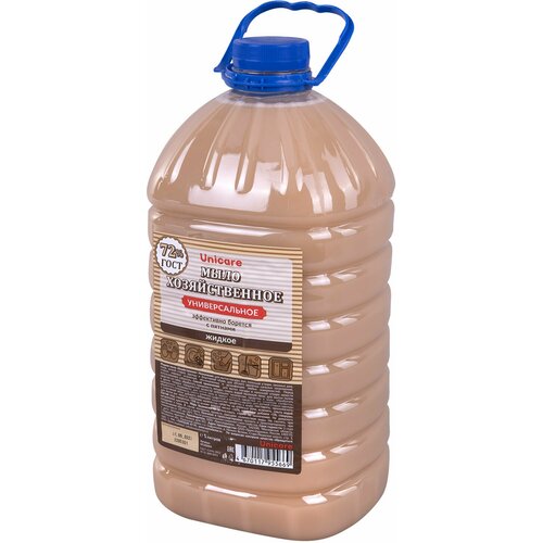 Упаковка 2 шт Мыло жидкое 5 л UNICARE Хозяйственное ПЭТ UC502004 1754₽
